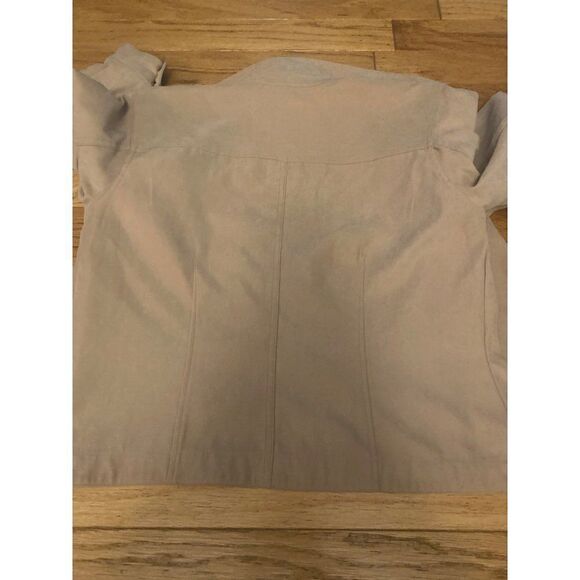 Crazy Horse, Liz Claiborne, tan button up long sleeve collared jacket size PL - Picture 5 of 8